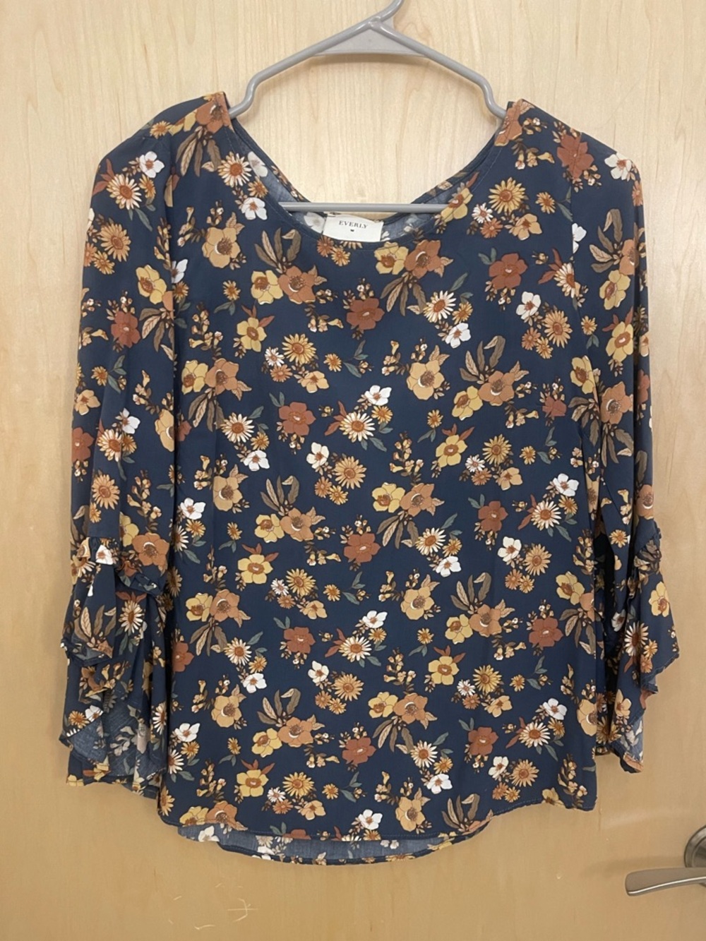 Everly Boho Bell-Sleeve Blouse